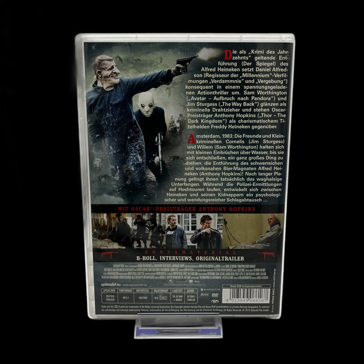 Kidnapping Freddy Heineken - Mit Anthony Hopkins - Wendecover - DVD - Gebraucht