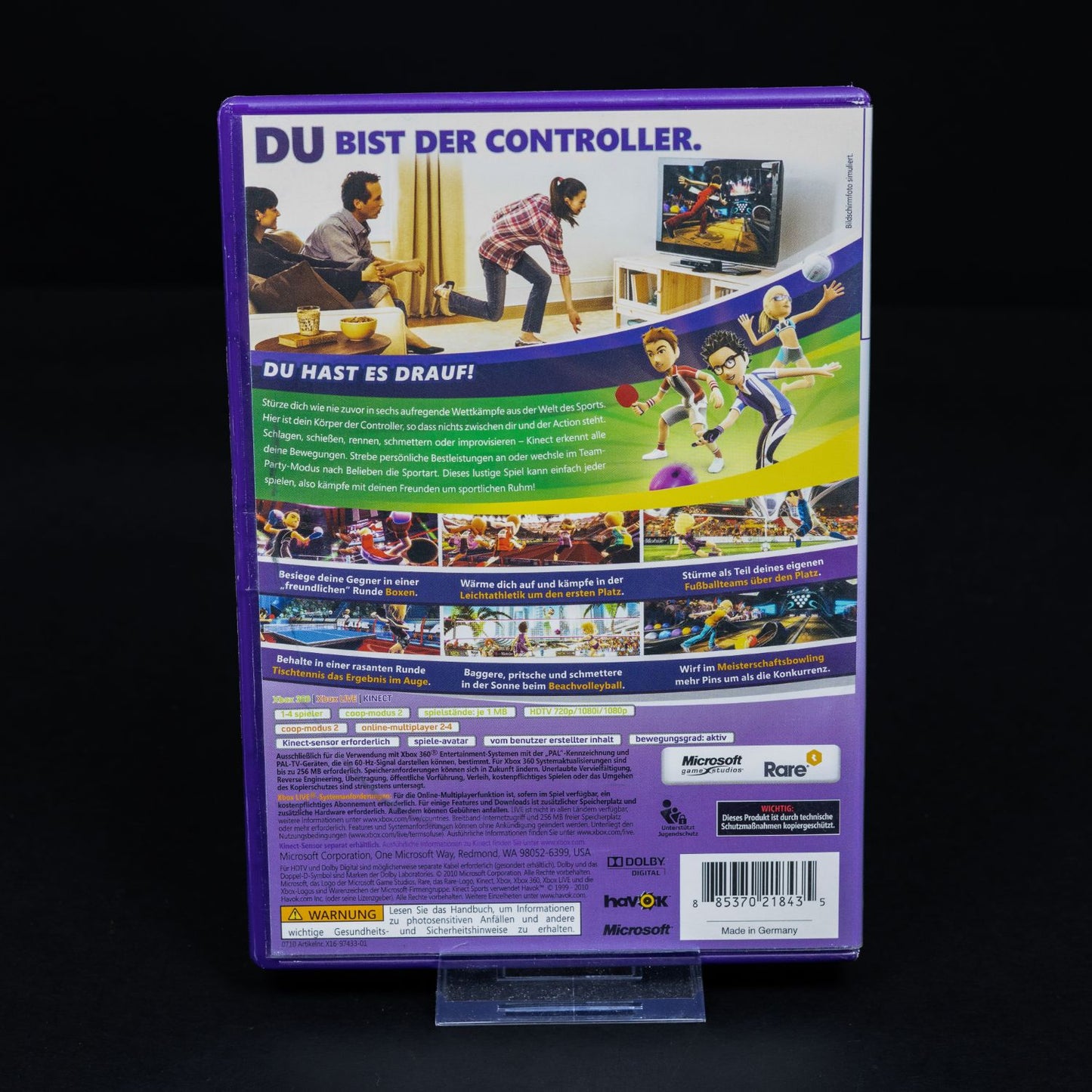 Kinect Sports - XBOX 360 Spiel - CiB - Zustand Sehr Gut