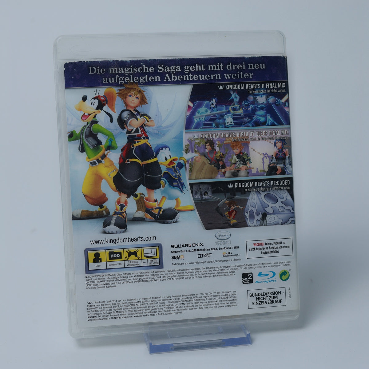 Kingdom Hearts HD 2.5 ReMIX - Playstation 3 PS3 - CiB - PAL - Zustand Sehr Gut