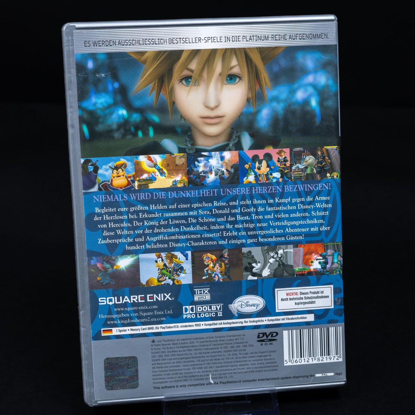 Kingdom Hearts II - Playstation 2 PS2 Platinum Spiel - CiB - Zustand Gut