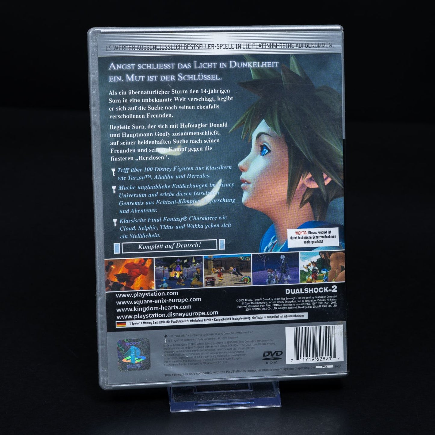 Kingdom Hearts - Playstation 2 PS2 Platinum Spiel - CiB - Zustand Gut