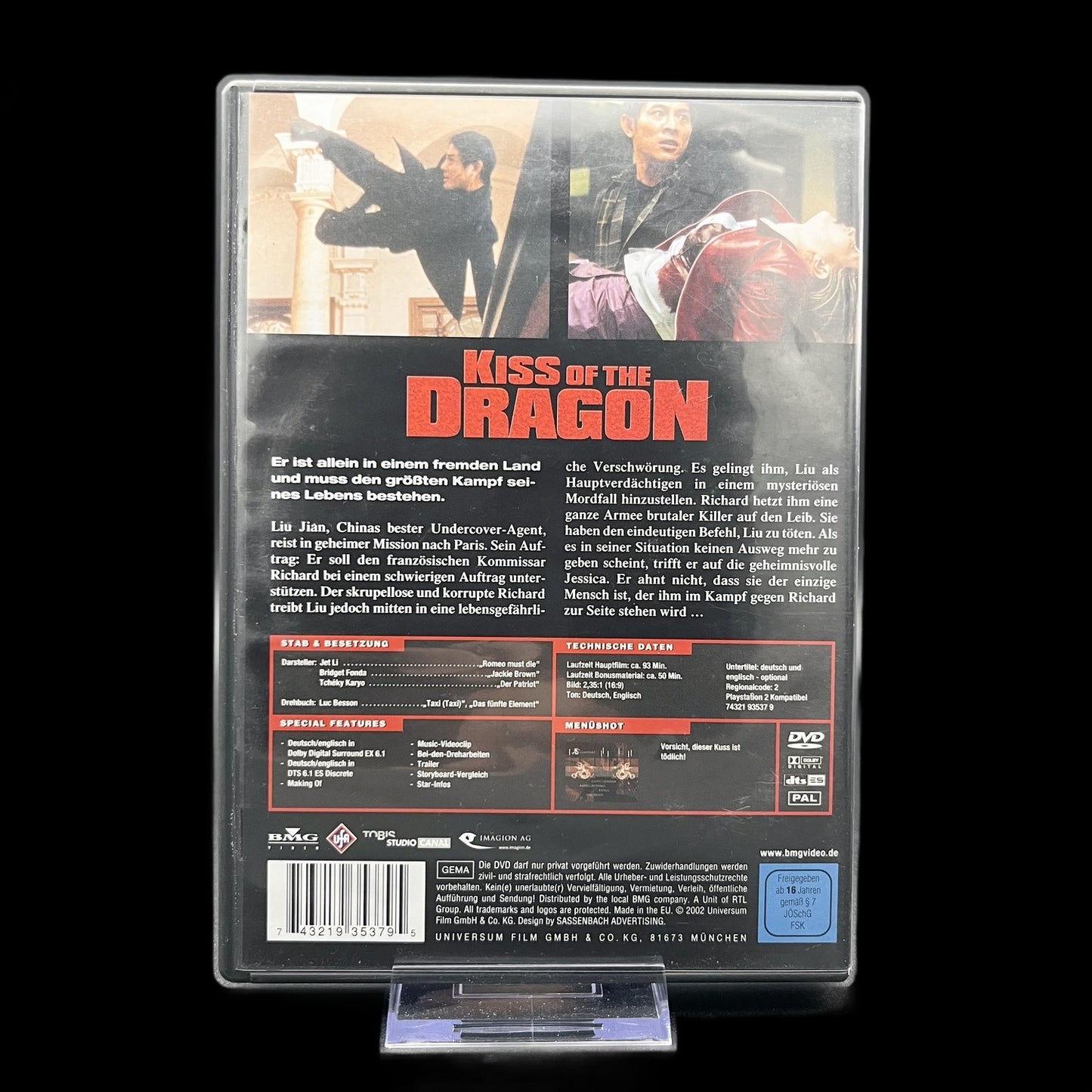 Kiss of the Dragon - Ungekürzte Kinofassung - Action - DVD - Film - Gebraucht