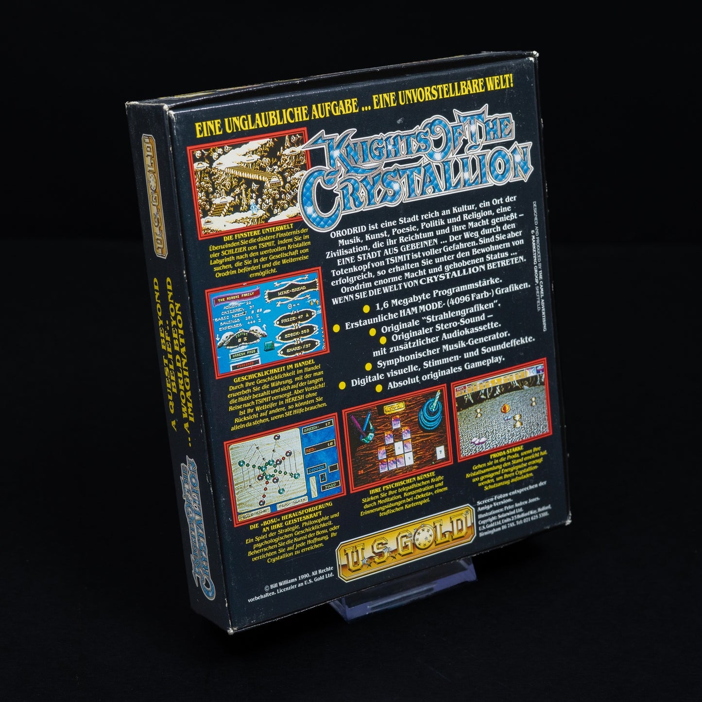Knights of the Crystallion - Amiga Spiel - Big Box CiB - Zustand Gut