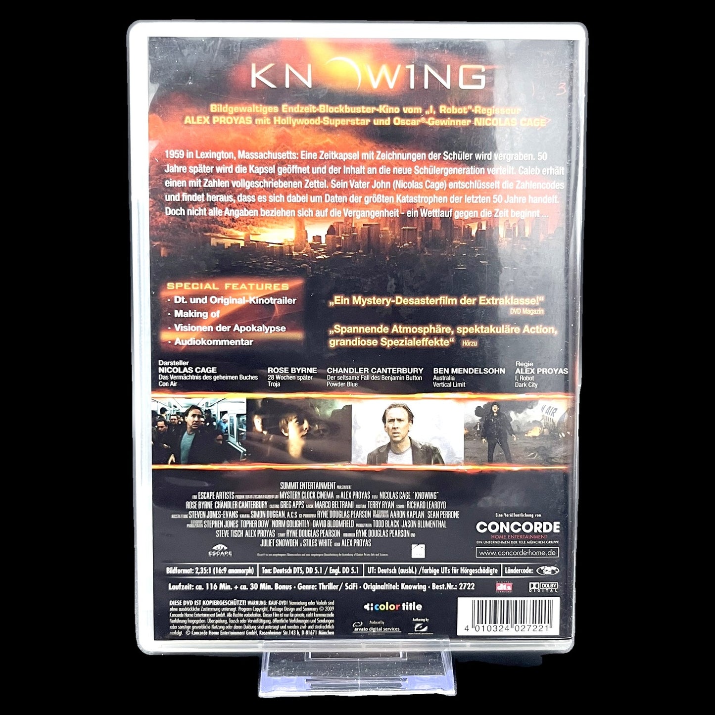 Knowing - Nicolas Cage - Sci-Fi & Fantasy - Mysterium - DVD - Film - Gebraucht