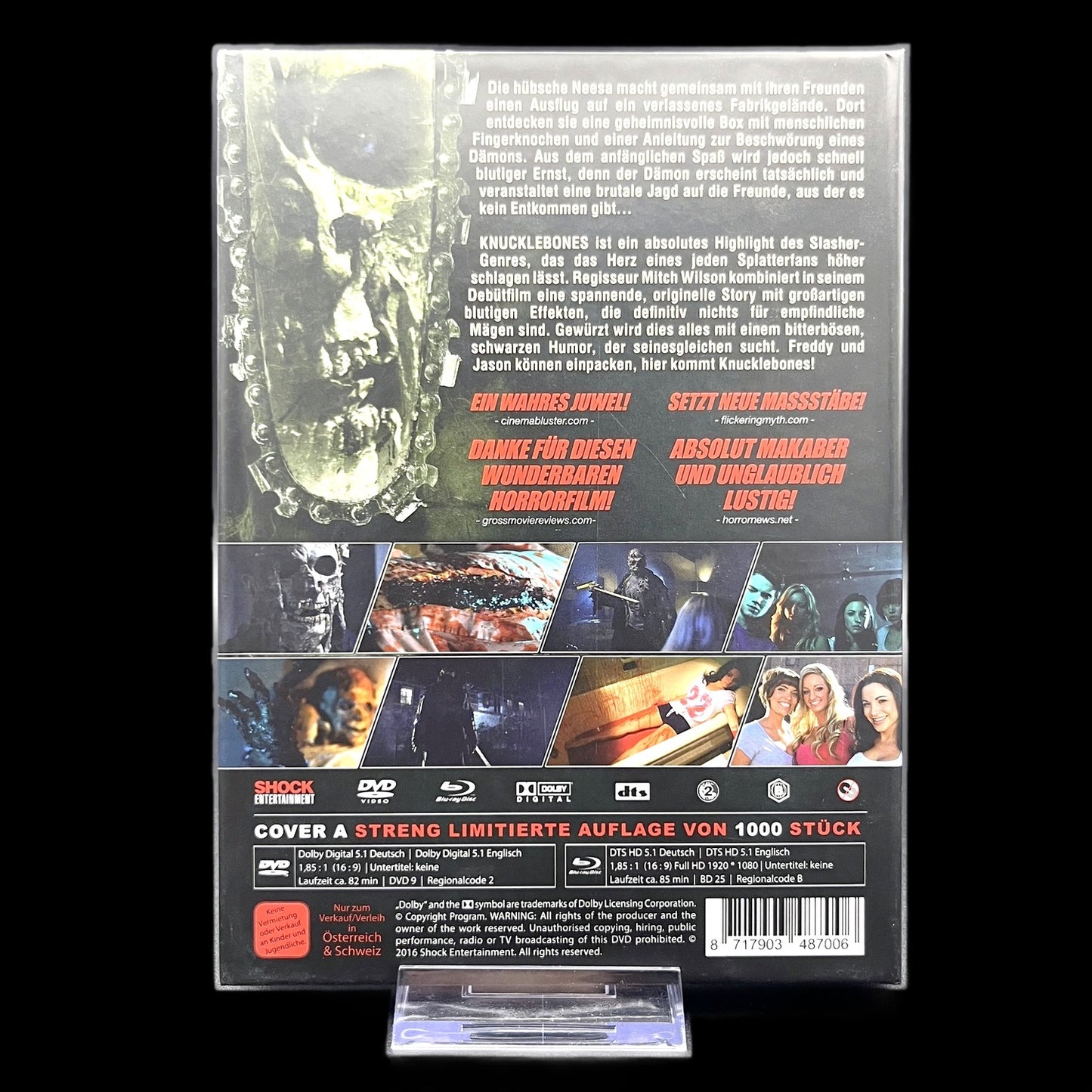 Knucklebones - Uncut Edition - Cover A - Blu-Ray - Horror - Slasher - Gebraucht