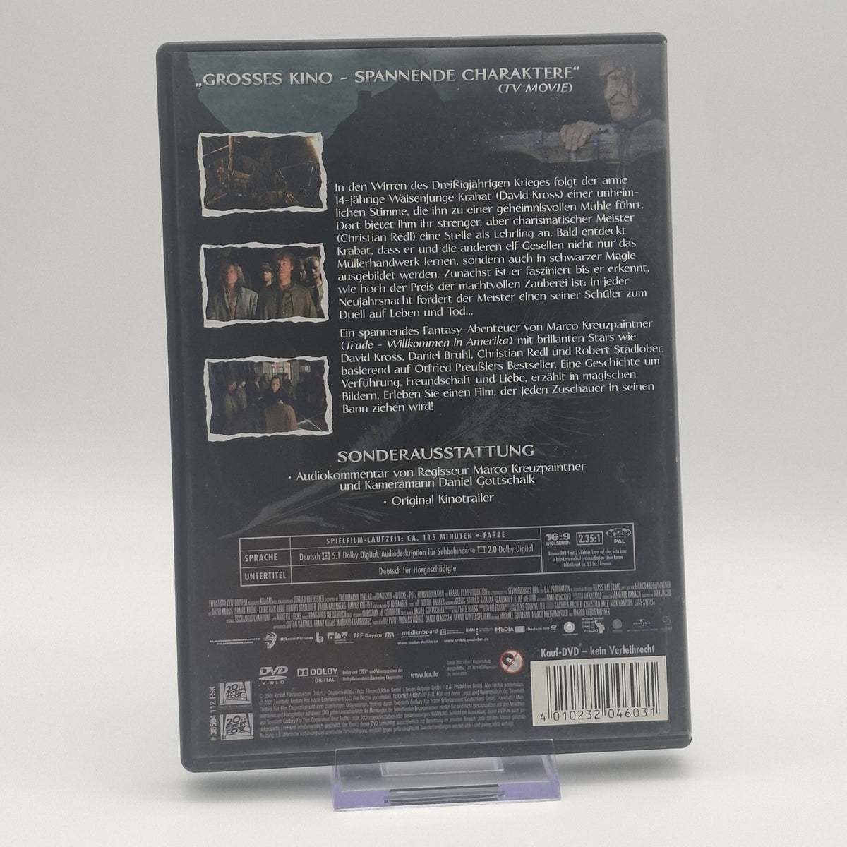 Krabat - Marco Kreuzpaintner - David Kross - Daniel Brühl - DVD - Zustand Gut