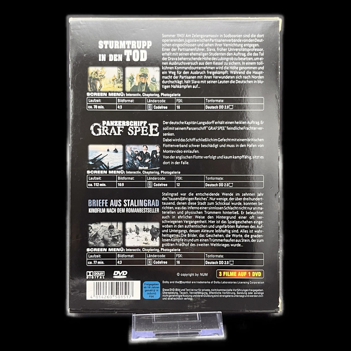 Kriegs Collection - 3 Filme auf einer Disc - Kriegsfilm - DVD - Gebraucht