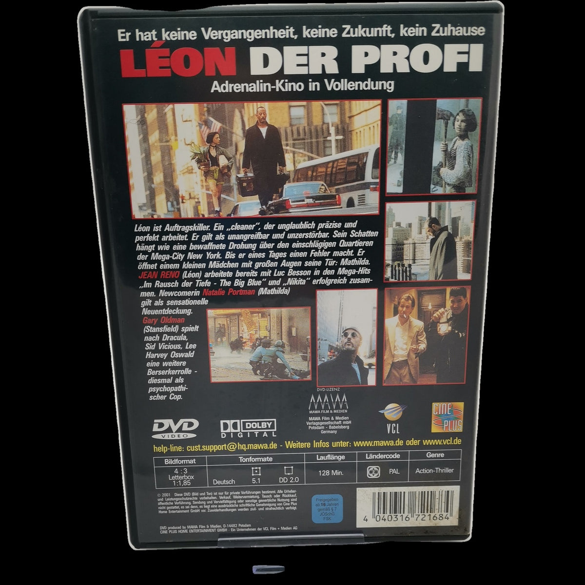 Léon - Der Profi - Director's Cut - Jean Reno - Action - DVD - Film - Sehr gut
