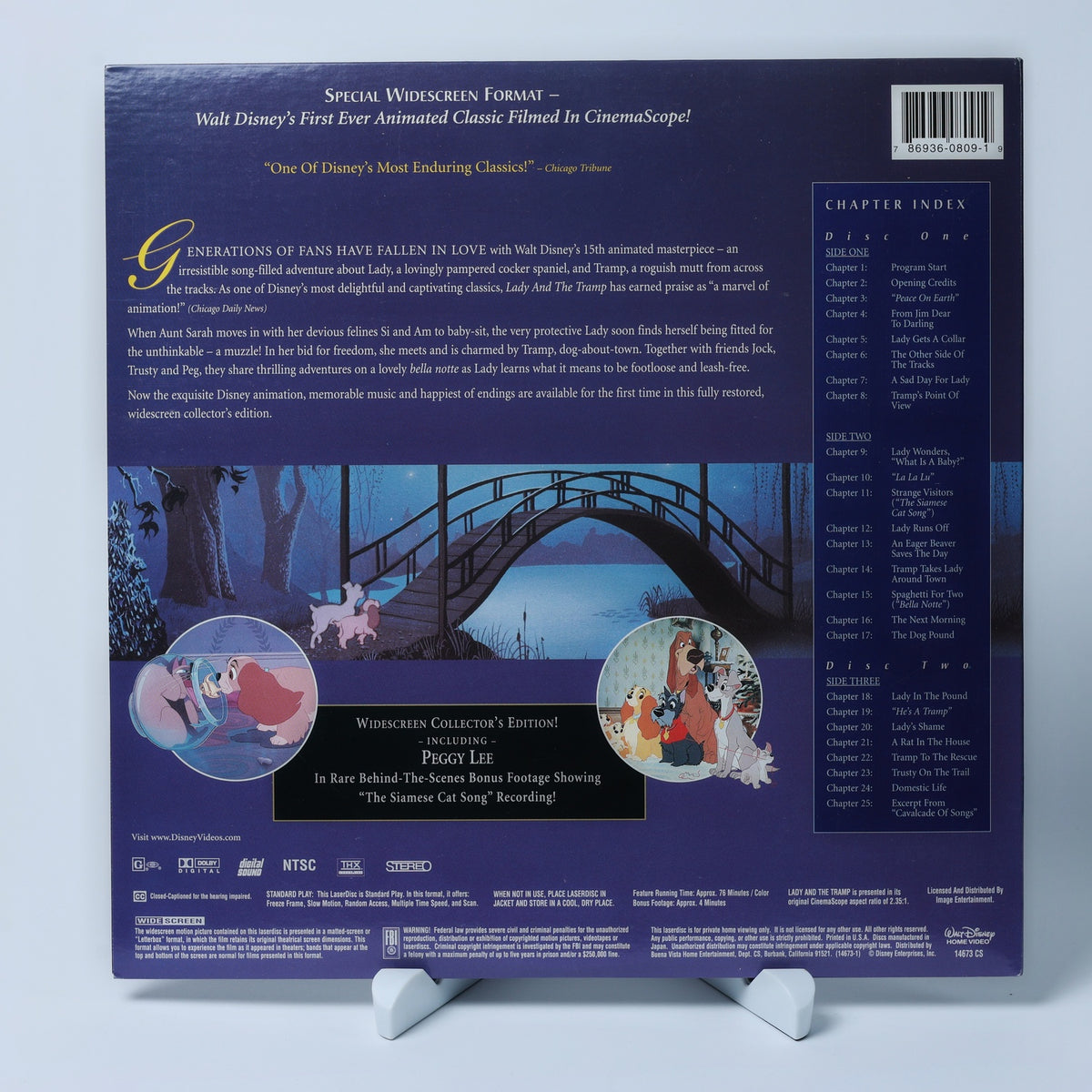 Lady and the Tramp - Walt Disney Masterpiece - LaserDisc - Zustand Sehr Gut