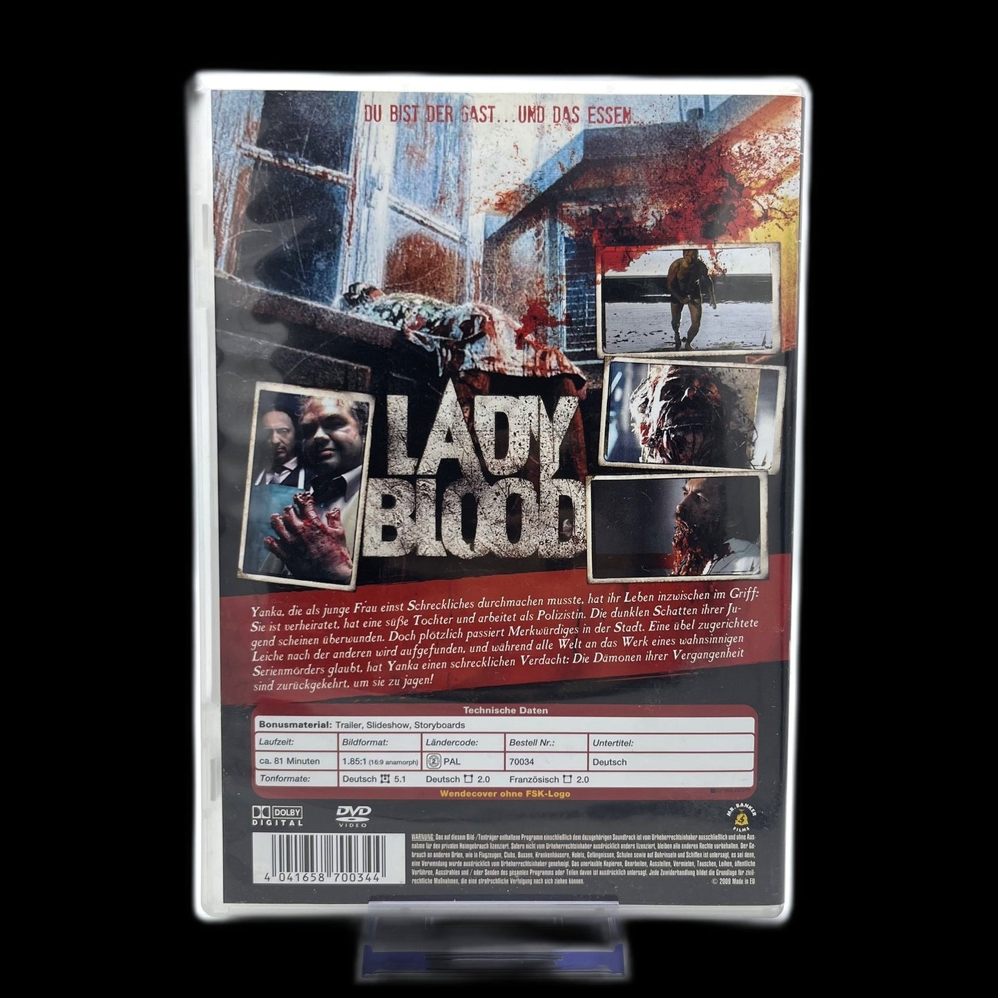 Lady Blood - Wende-Cover ohne FSK-Logo - DVD - Horror - Okkult - Gebraucht