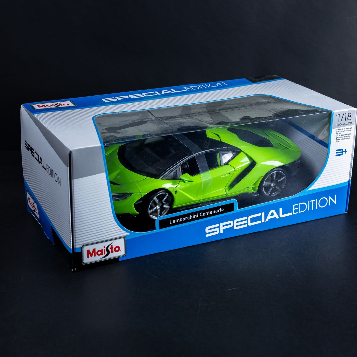 Lamborghini Centenario Modellauto - Diecast Standmodell - Maßstab 1:18 - Grün