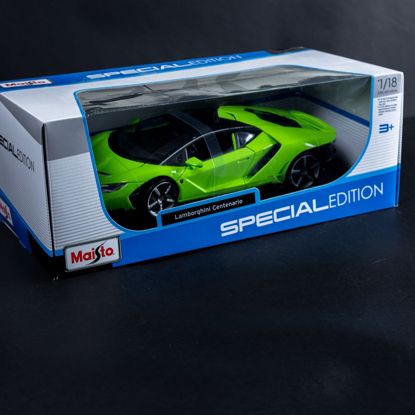 Lamborghini Centenario Modellauto - Diecast Standmodell - Maßstab 1:18 - Grün
