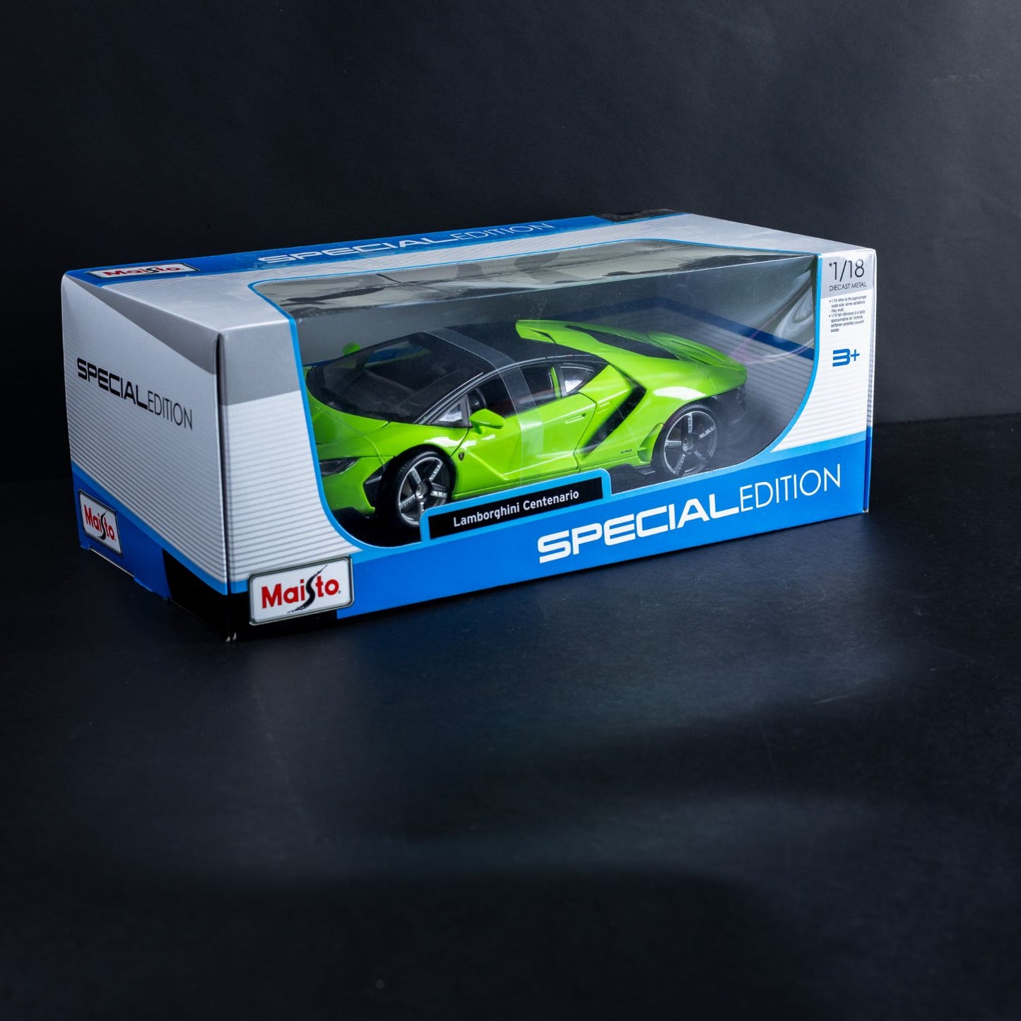 Lamborghini Centenario Modellauto - Diecast Standmodell - Maßstab 1:18 - Grün