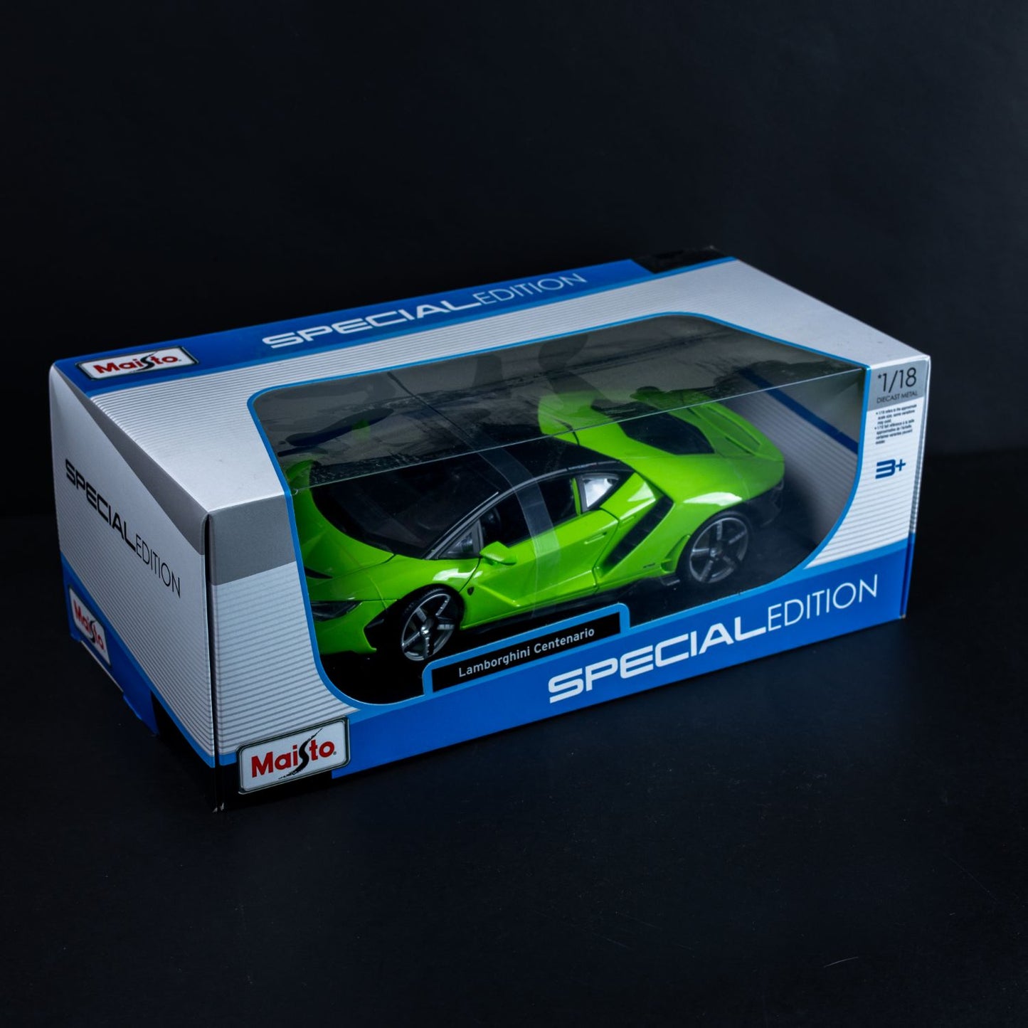 Lamborghini Centenario Modellauto - Diecast Standmodell - Maßstab 1:18 - Grün