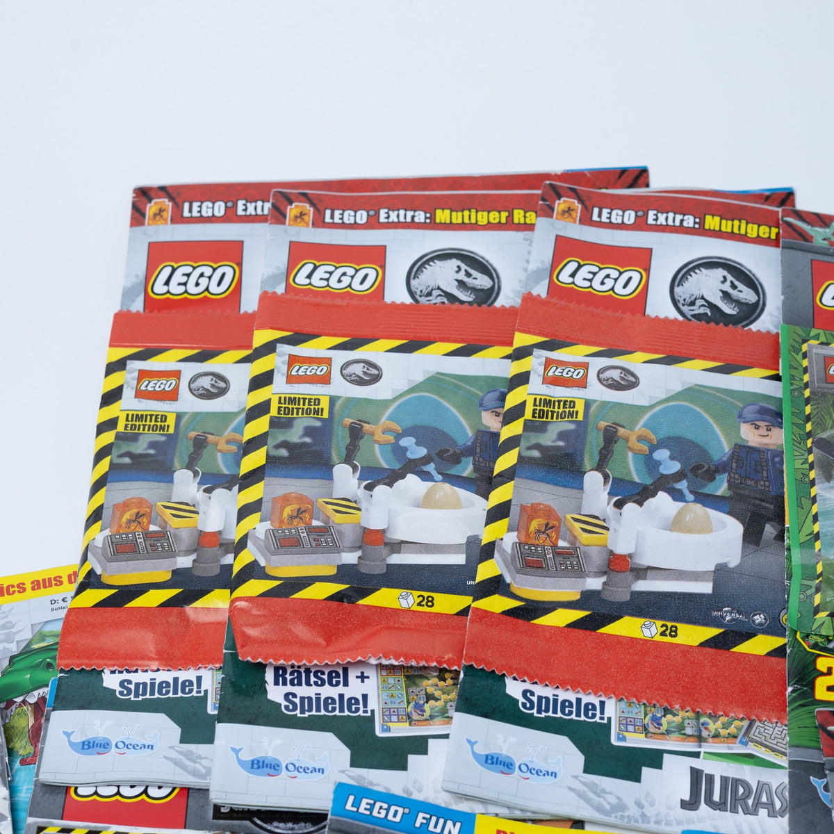LEGO Jurassic World - 10x Zeitschrift/Magazin & Comic - mit Sealed Mini-Figuren
