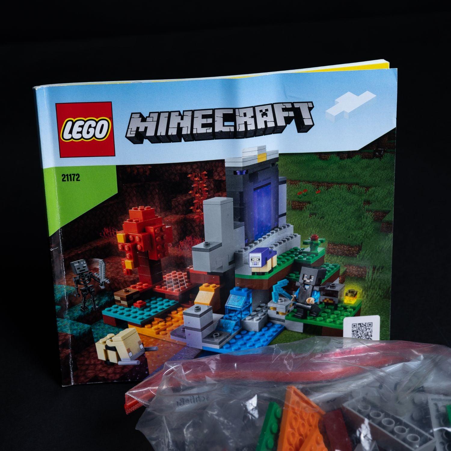 lego-minecraft-das-zerstoerte-portal-nr-21172-vollstaendig-mit-anleitung-2 - Utopia Collectibles