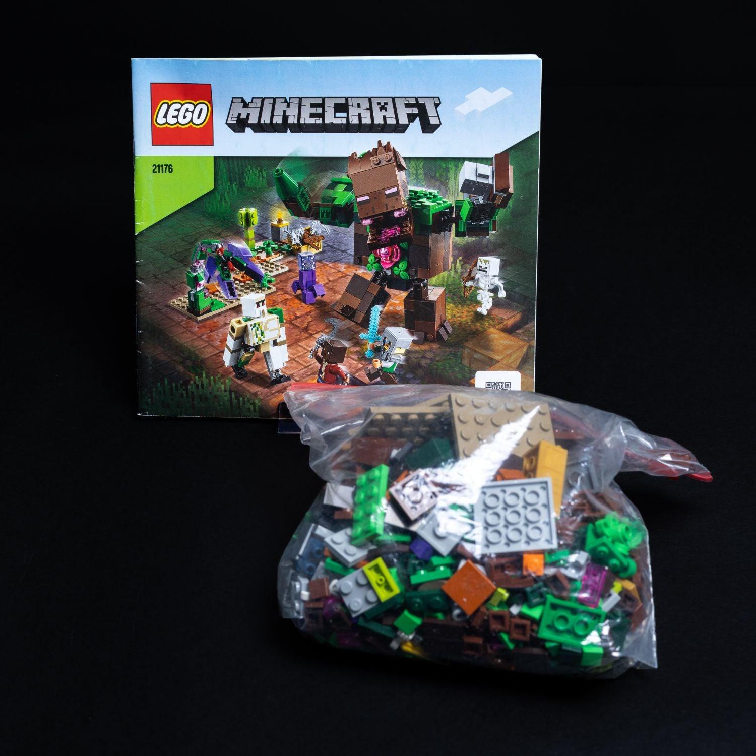 lego-minecraft-die-dschungel-ungeheuer-21176-vollstaendig-mit-anleitung-1 - Utopia Collectibles