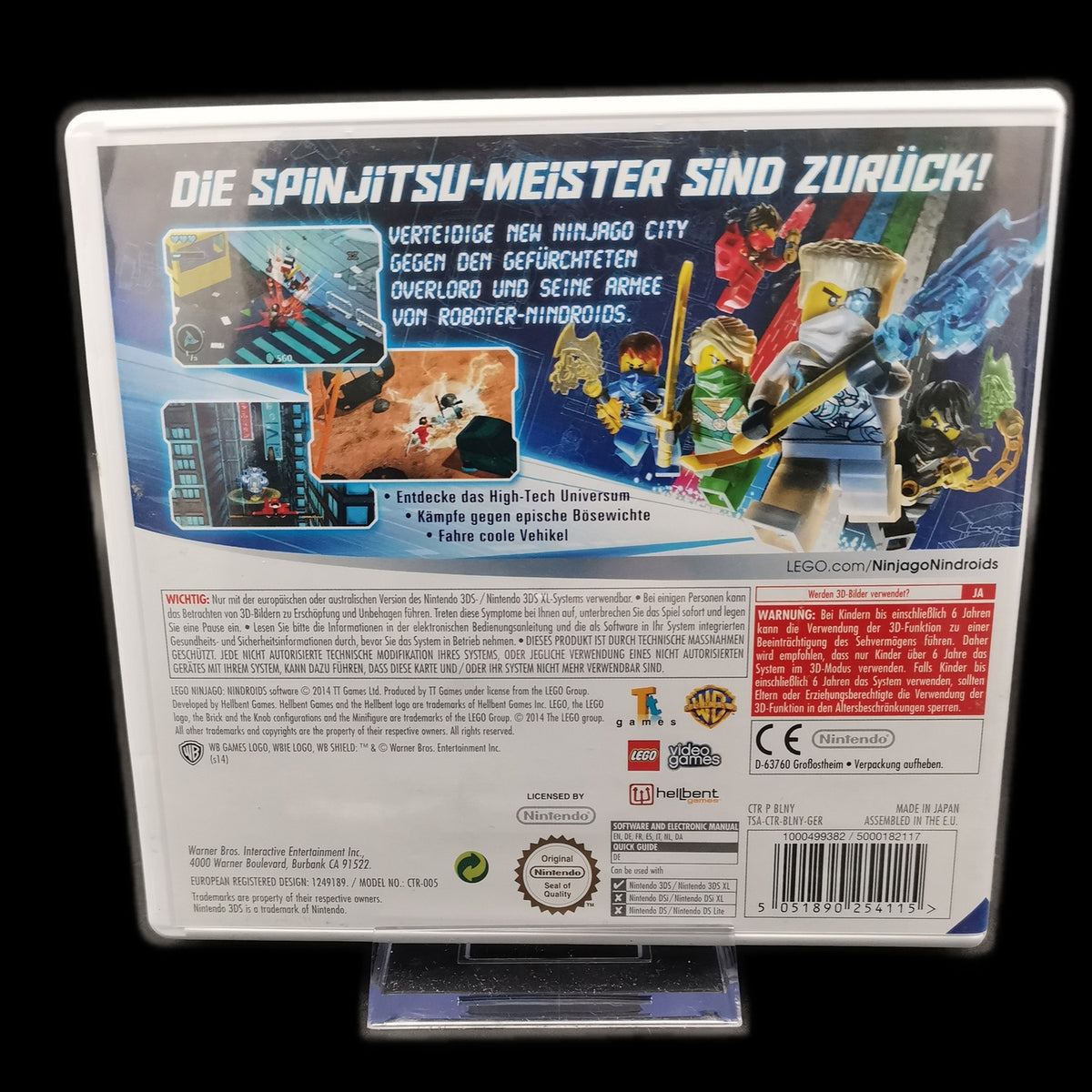 LEGO Ninjago: Nindroids - Nintendo 3DS - CiB - PAL - deutsch - Zustand Sehr gut