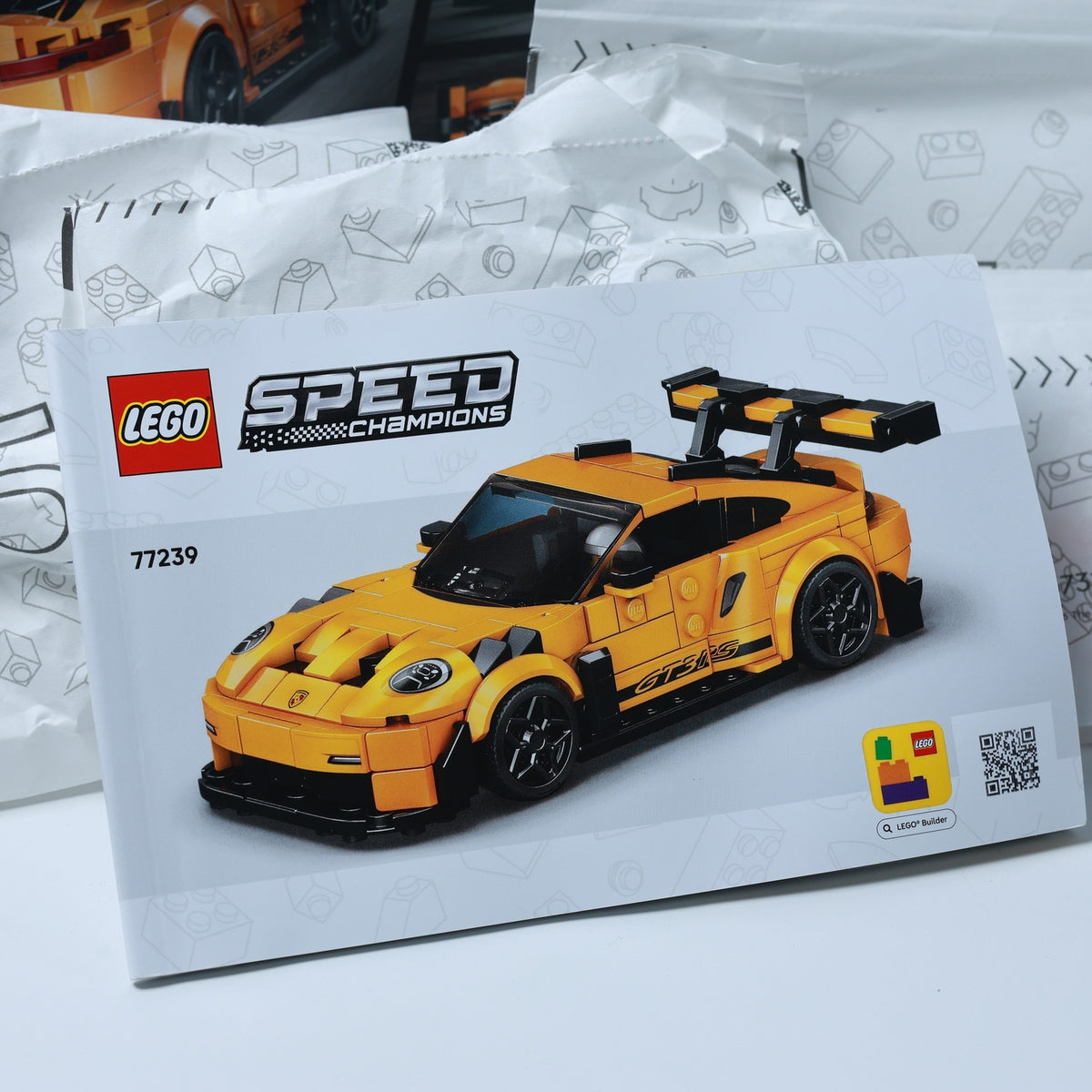 LEGO Speed Champions - Porsche 911 GT3 RS - Modell 77239 - Teilweise Aufgebaut