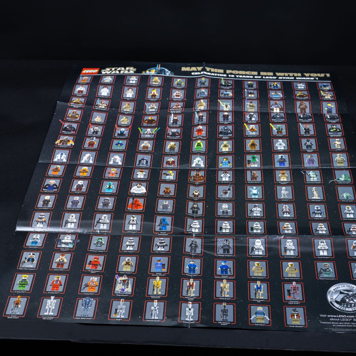 LEGO Star Wars Poster - Figuren 1999-2009 - Limited Edition - 13588 von 15000