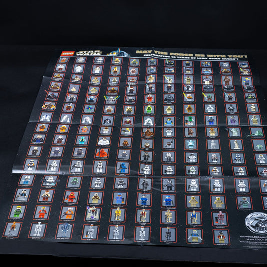 LEGO Star Wars Poster - Figuren 1999-2009 - Limited Edition - 13588 von 15000