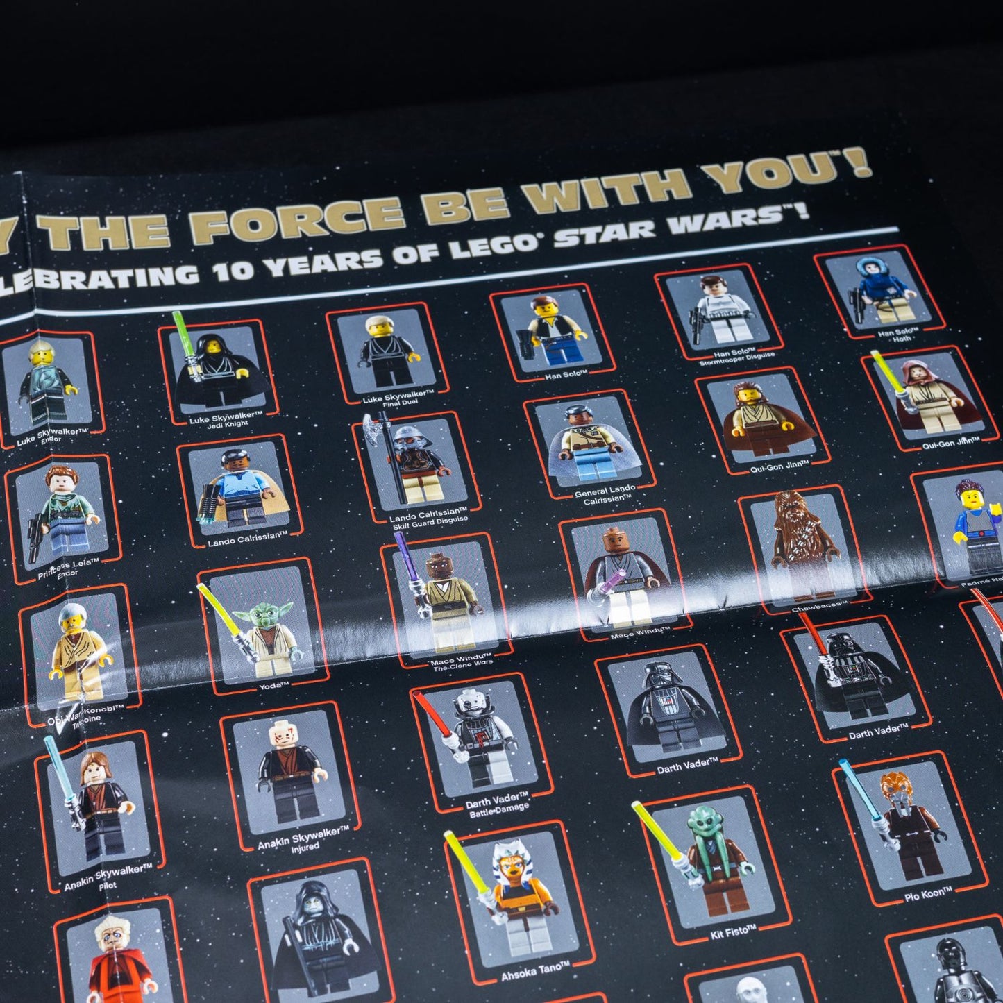 LEGO Star Wars Poster - Figuren 1999-2009 - Limited Edition - 13588 von 15000