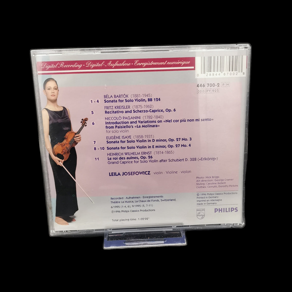 Leila Josefowicz - Solo - Bartók, Paganini - CD - Klassik - Album - Gebraucht