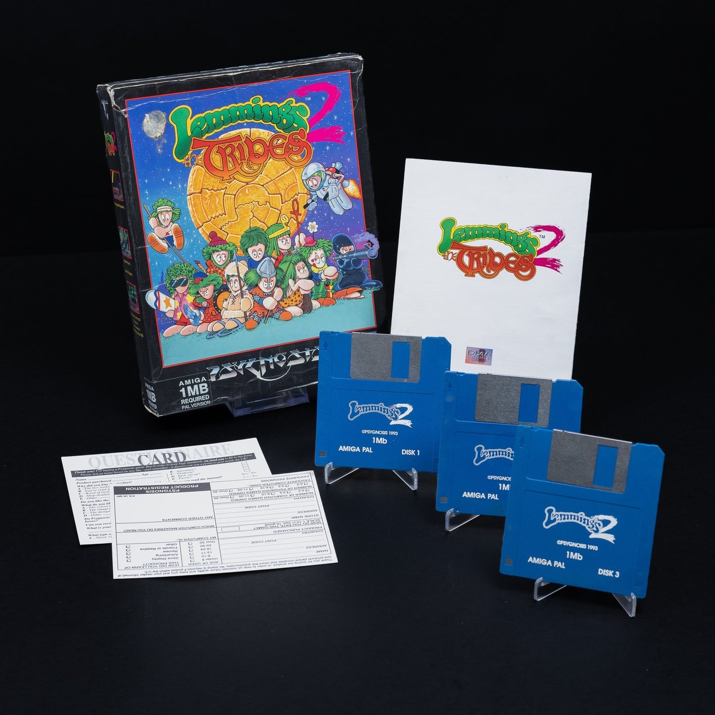Lemmings 2: The Tribes - Amiga Spiel - Big Box CiB - Zustand Okay