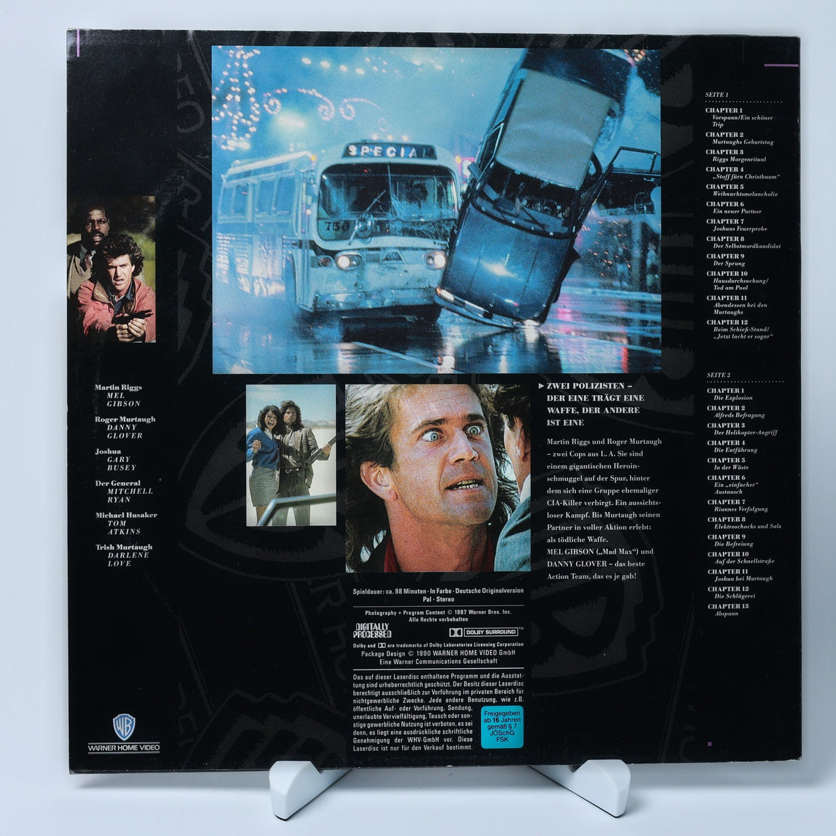 Lethal Weapon - Zwei Stahlharte Profis - LaserDisc 1987 - Zustand Sehr Gut