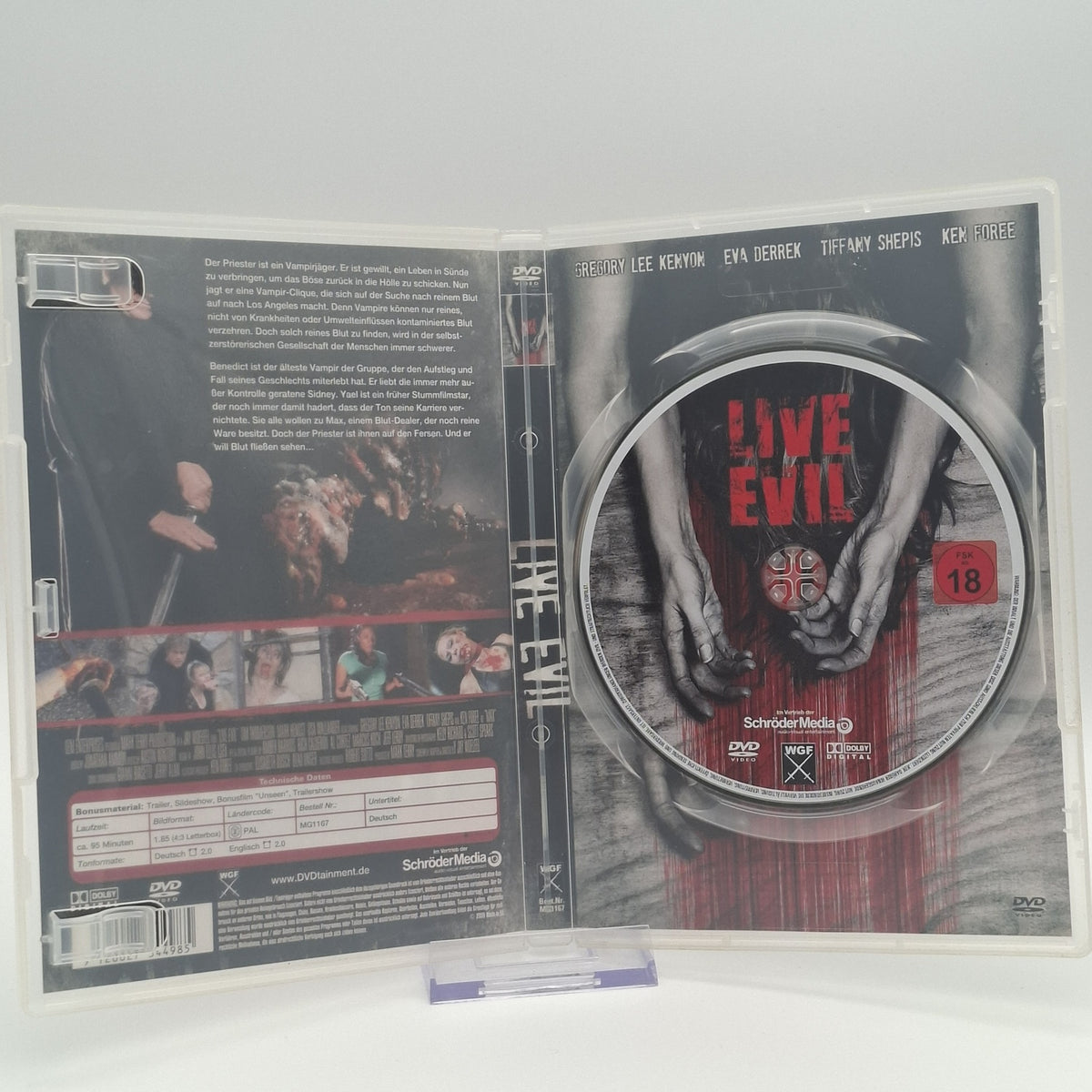 Live Evil - 2009 - Mit Ken Foree & Tiffany Shepis - DVD - Zustand Sehr Gut