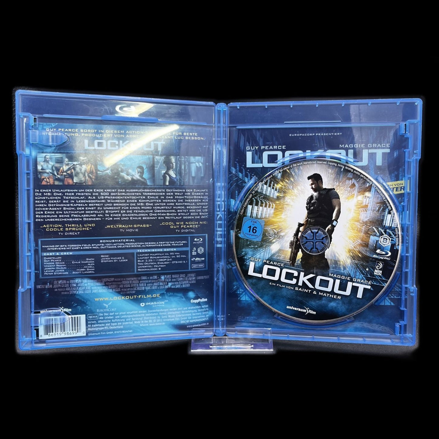 Lockout - Guy Pierce - Maggie Grace - Action Sci-Fi - Blu-Ray - Top Zustand