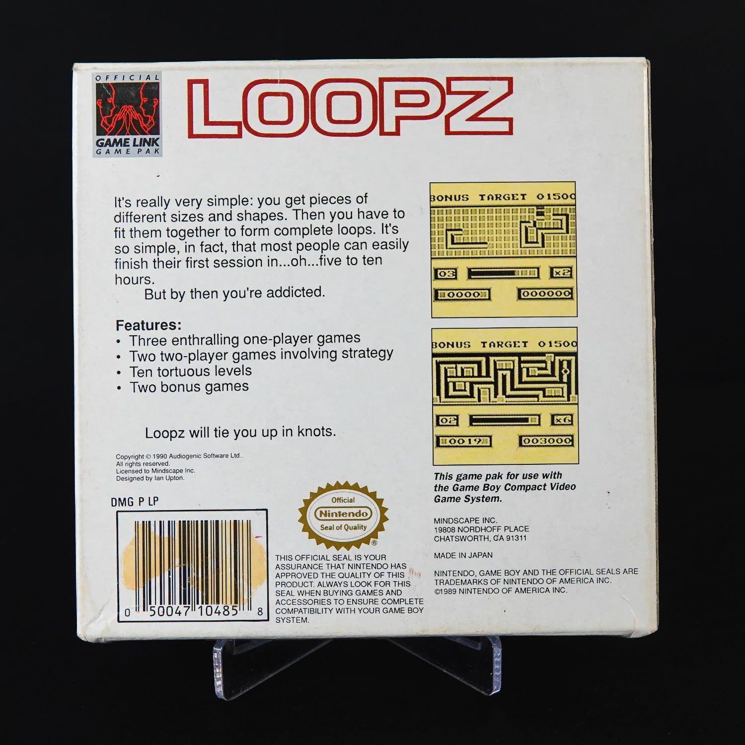 loopz-nintendo-game-boy-spiel-mit-ovp-anleitung-ntsc-us-zustand-gut-3 - Utopia Collectibles