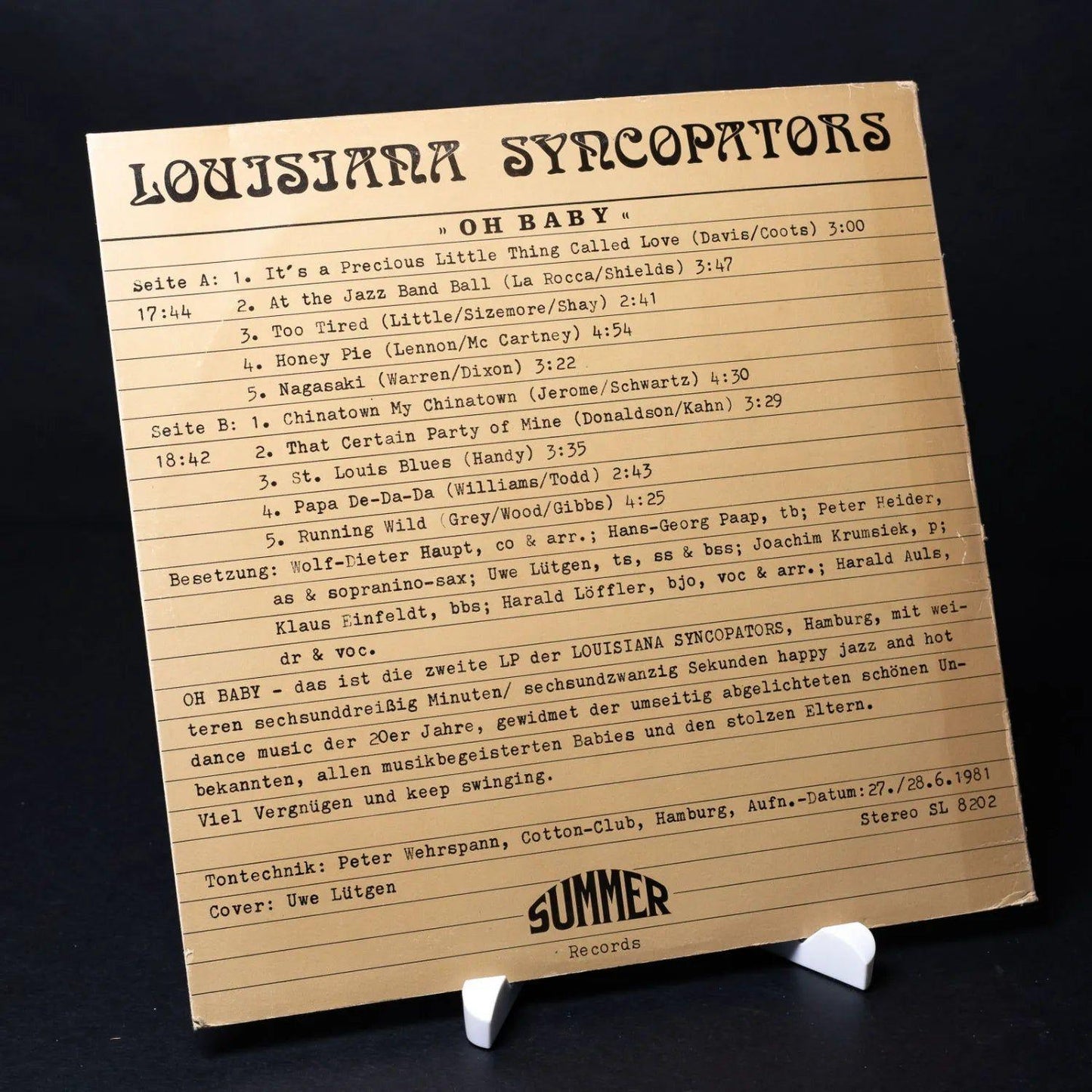louisiana-syncopators-oh-baby-1982-vinyl-lp-12-schallplatte-nm-nm-6 - Utopia Collectibles