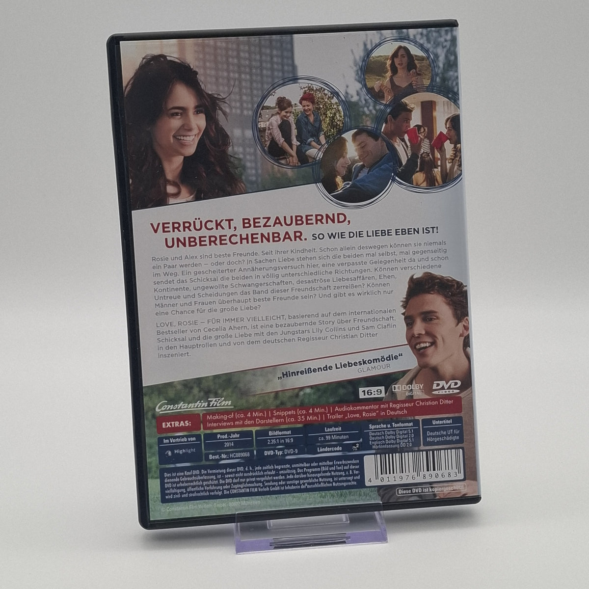 Love, Rosie - Für Immer Vielleicht - 2014 - DVD - Film - Zustand Sehr Gut