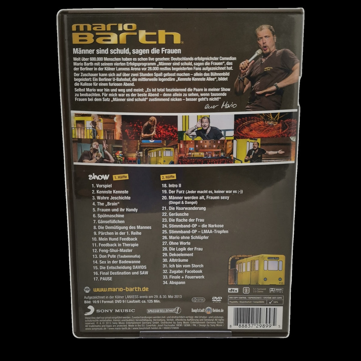 Männer sind schuld, sagen die Frauen - Mario Barth - DVD - Komödie - Sehr gut