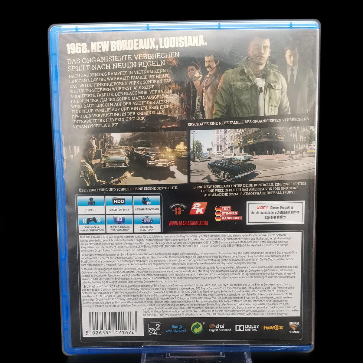 Mafia III - PlayStation 4 - Action - USK 18 - PAL - Deutsch - CiB - Gebraucht
