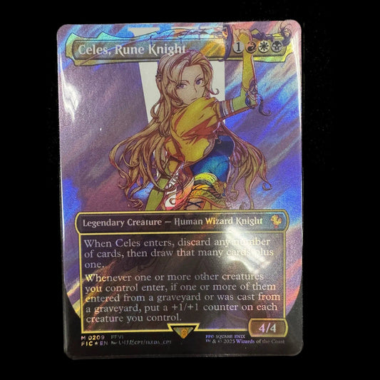 Magic The Gathering - Celes, Rune Knight (V.3) Surge Foil - Englisch - Near Mint