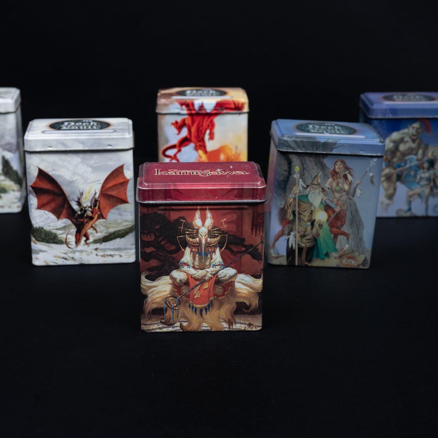 Magic the Gathering Deckmasters Garfield vs Finklel & 8 Ultra Pro Metal Deck Box