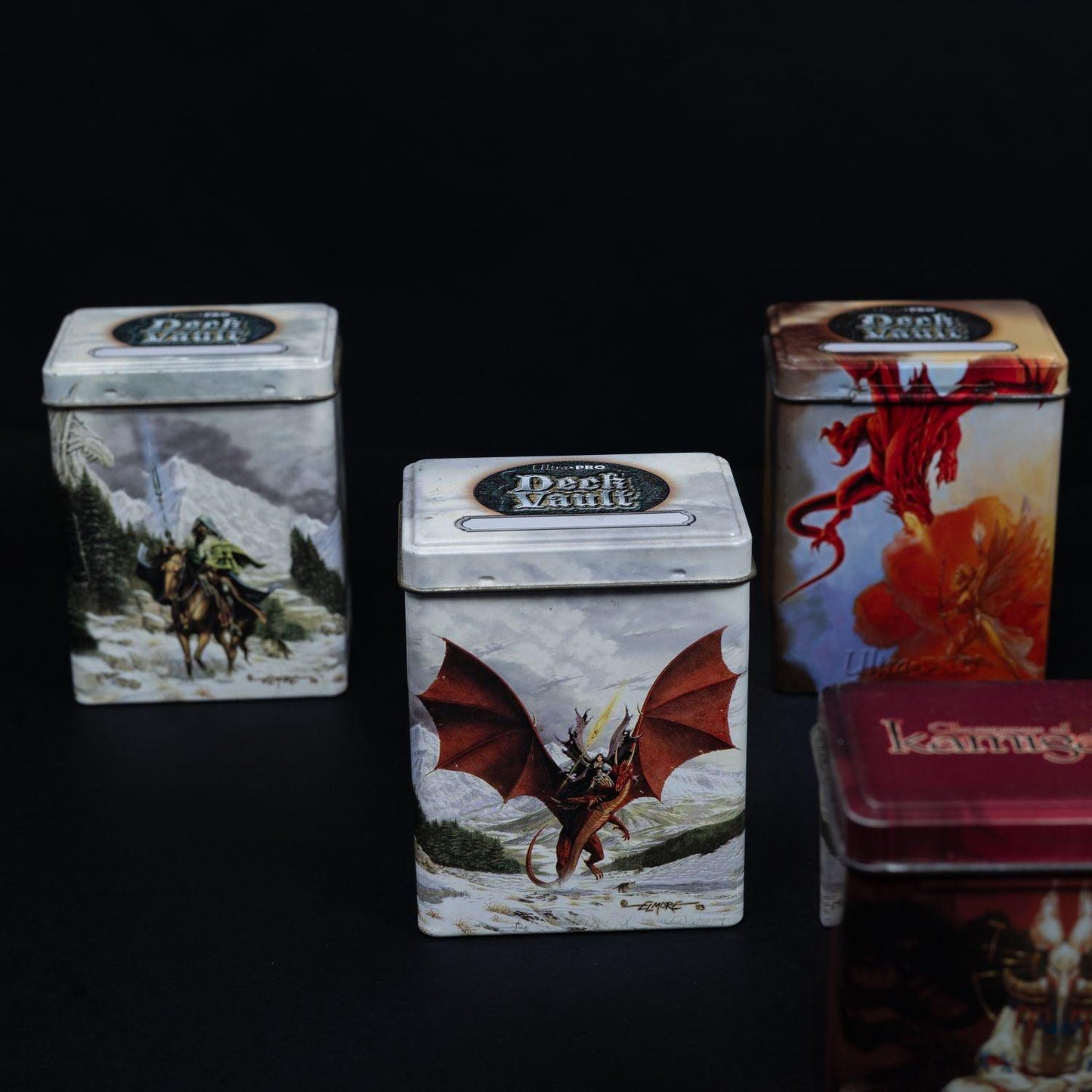 Magic the Gathering Deckmasters Garfield vs Finklel & 8 Ultra Pro Metal Deck Box