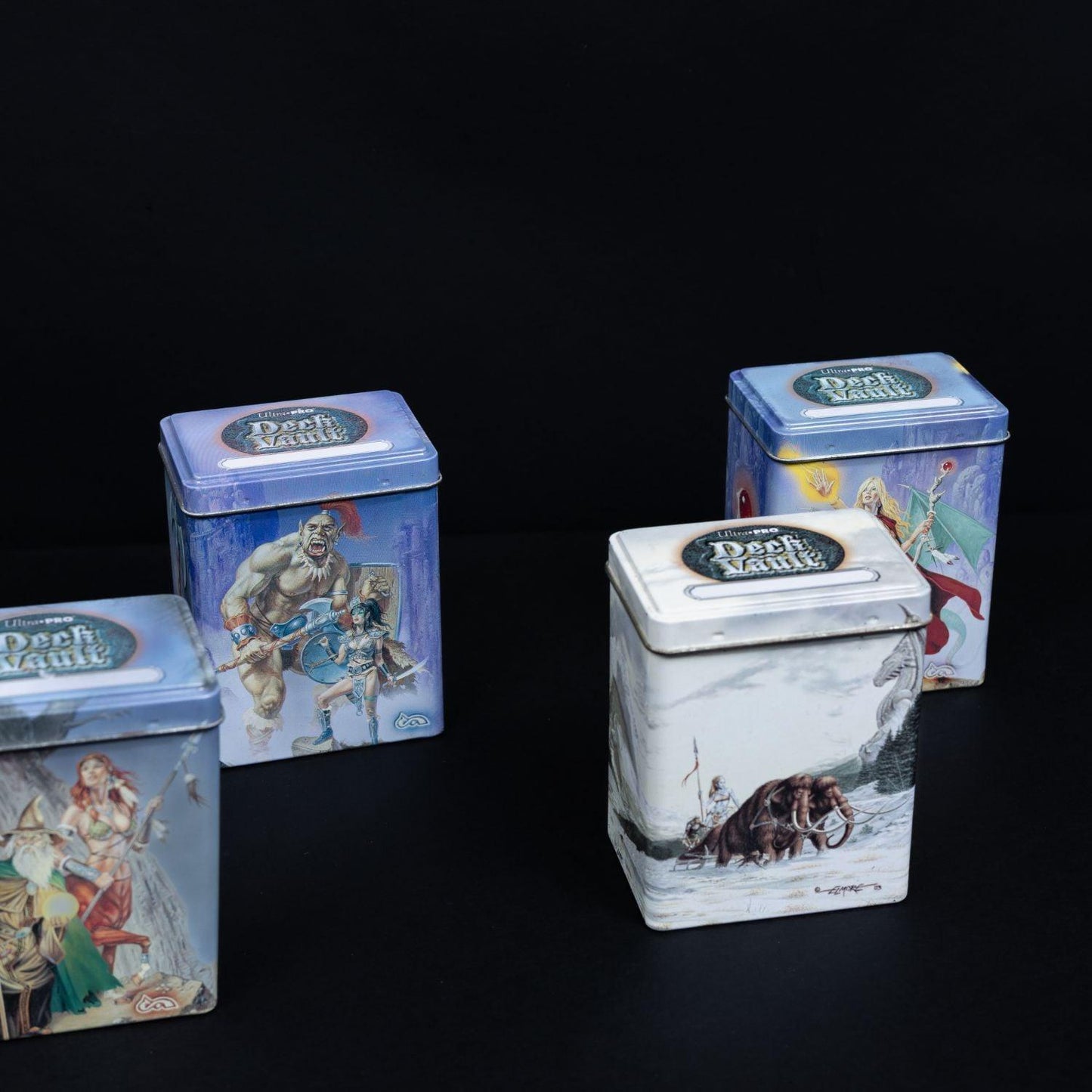 Magic the Gathering Deckmasters Garfield vs Finklel & 8 Ultra Pro Metal Deck Box