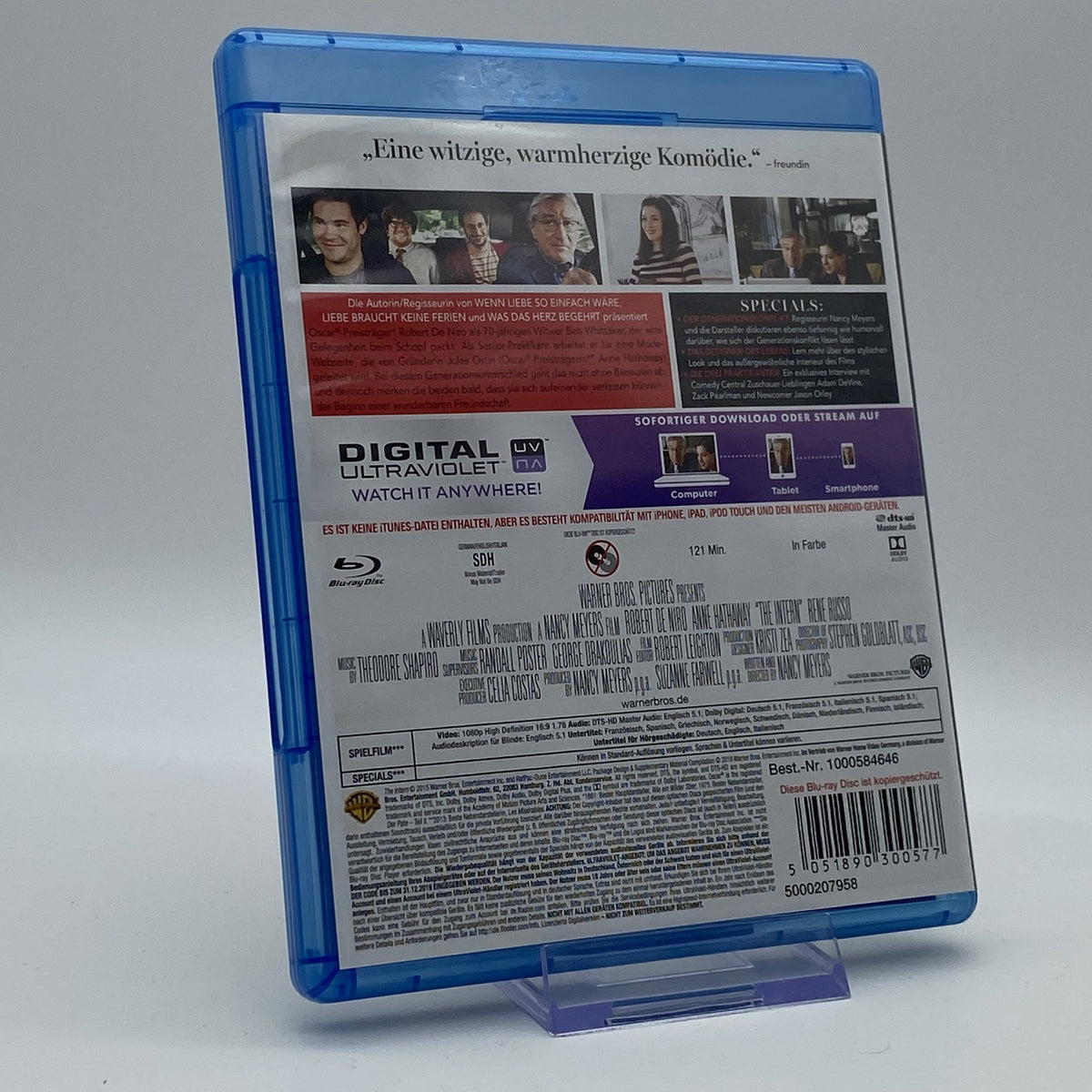 Man Lernt Nie aus - Robert DE Niro - Anne Hathaway - Blu-Ray - Zustand Sehr Gut