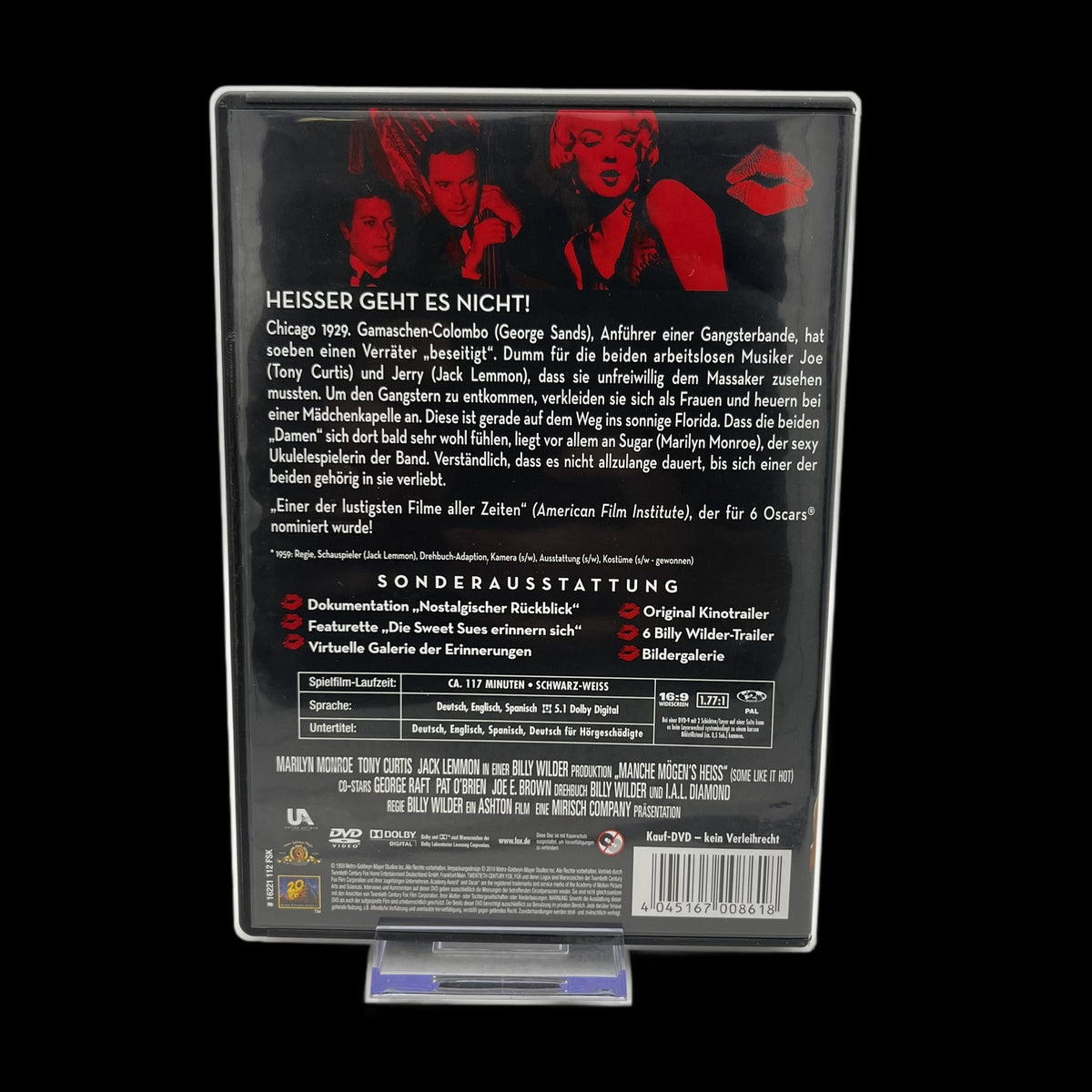 Manche mögens heiß - Schwarz-Weiß - Oscar-nominiert - DVD - Gebraucht
