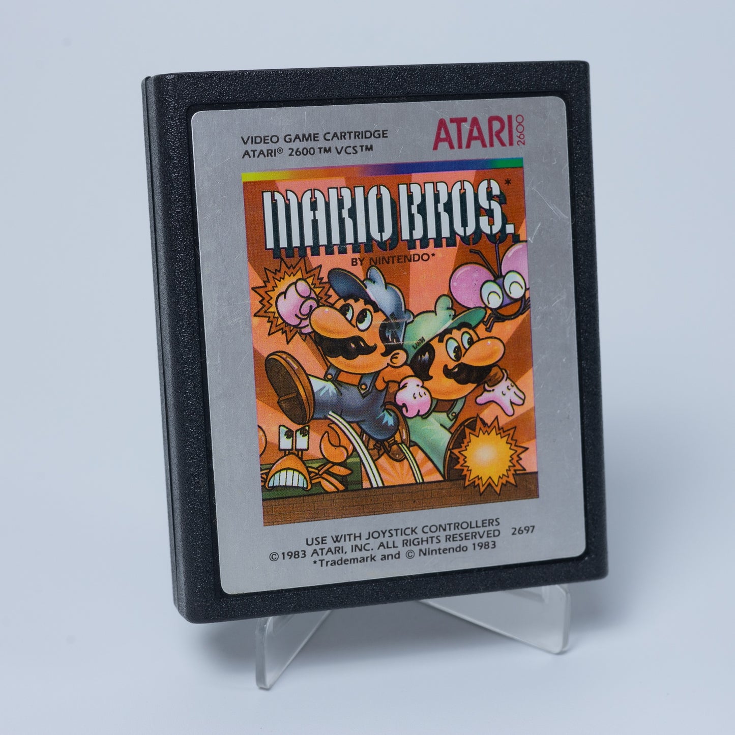 Mario Bros. - Atari 2600 Spiel - Nur Modul - Funktioniert - Zustand Sehr Gut