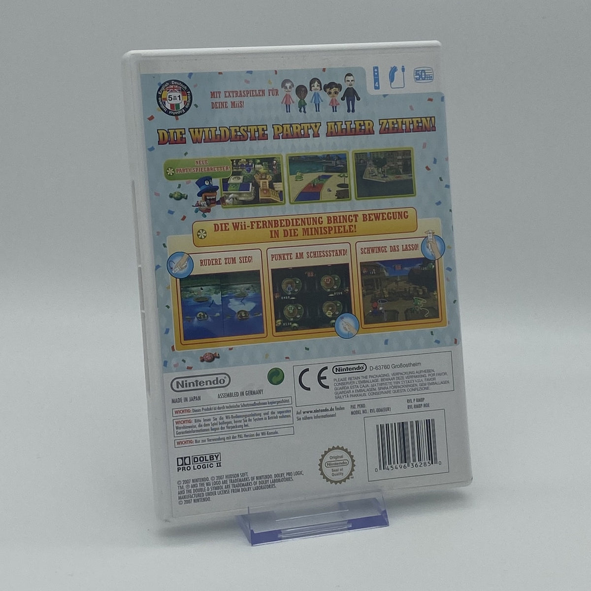 Mario Party 8 - Nintendo Wii Spiel - CiB - PAL - Deutsch - Zustand Sehr Gut