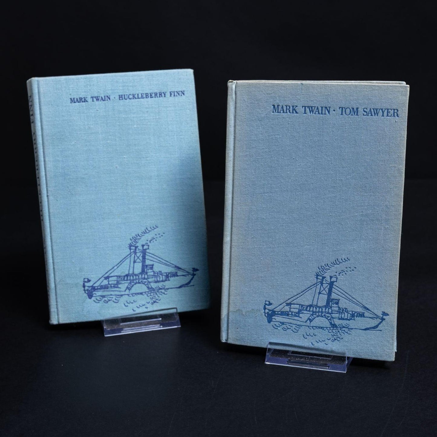 mark-twain-tom-awyer-huckleberry-finn-2-vintage-romane-vollmer-verlag-1 - Utopia Collectibles