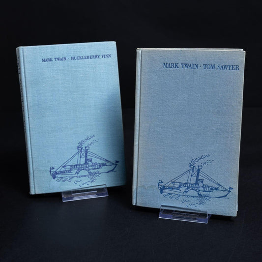 mark-twain-tom-awyer-huckleberry-finn-2-vintage-romane-vollmer-verlag-1 - Utopia Collectibles