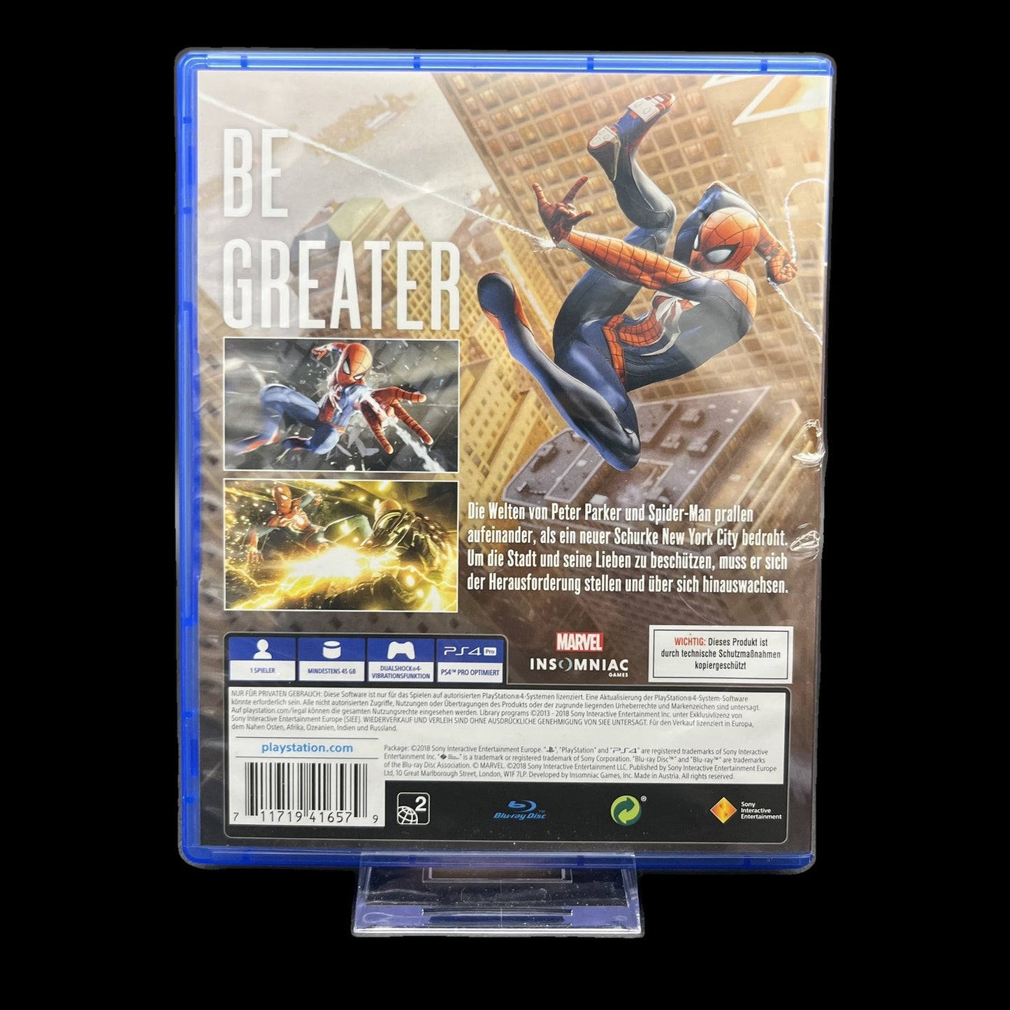 Marvel's Spider-Man - Playstation 4 - Complete in Box - deutsch - Gebraucht