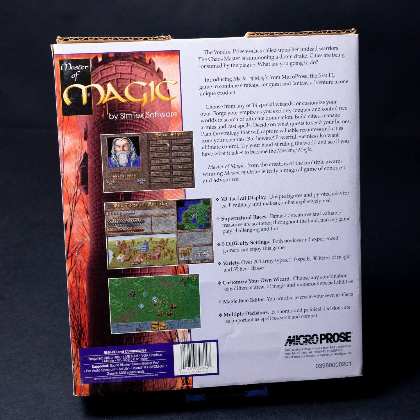 Master of Magic - PC IBM / MS-DOS Spiel 3,5'' - Big Box - ohne Anleitung
