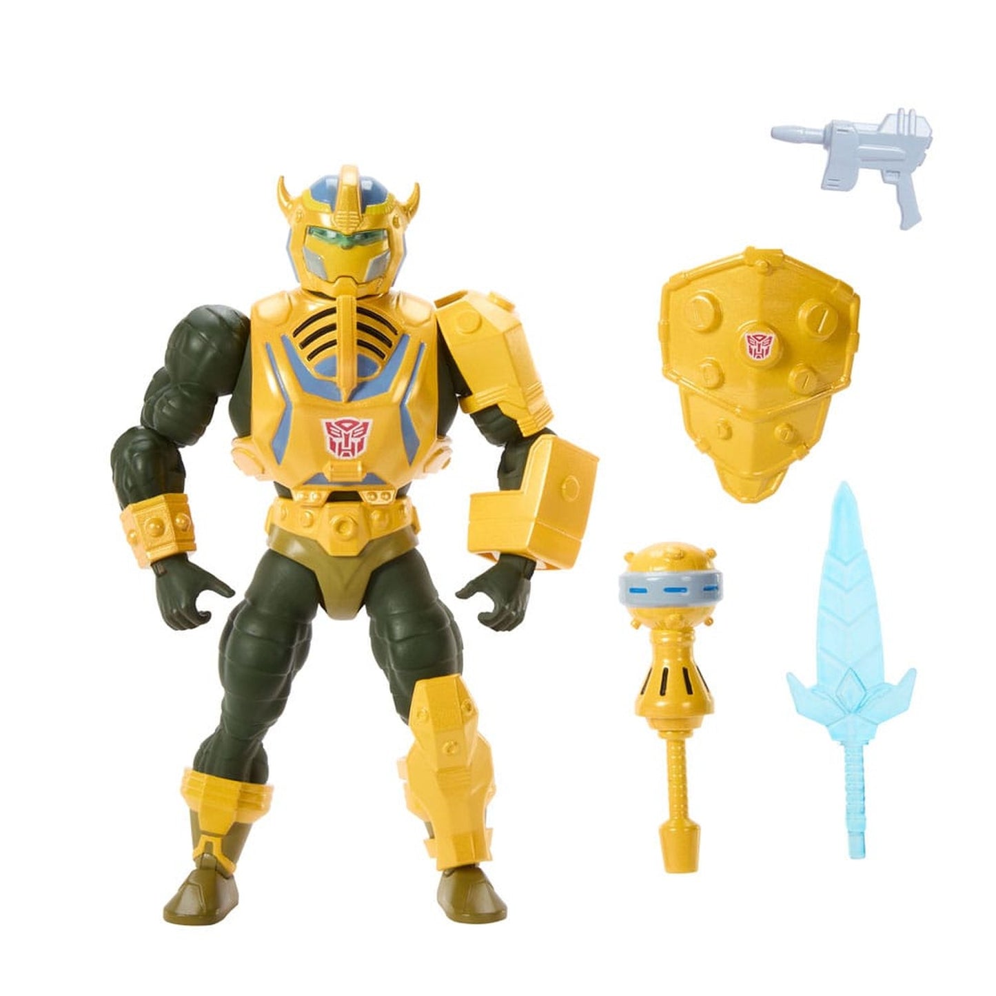 MOTU x Transformers Bumblebee Armor Man-At-Arms Exclusive - Neu & OVP