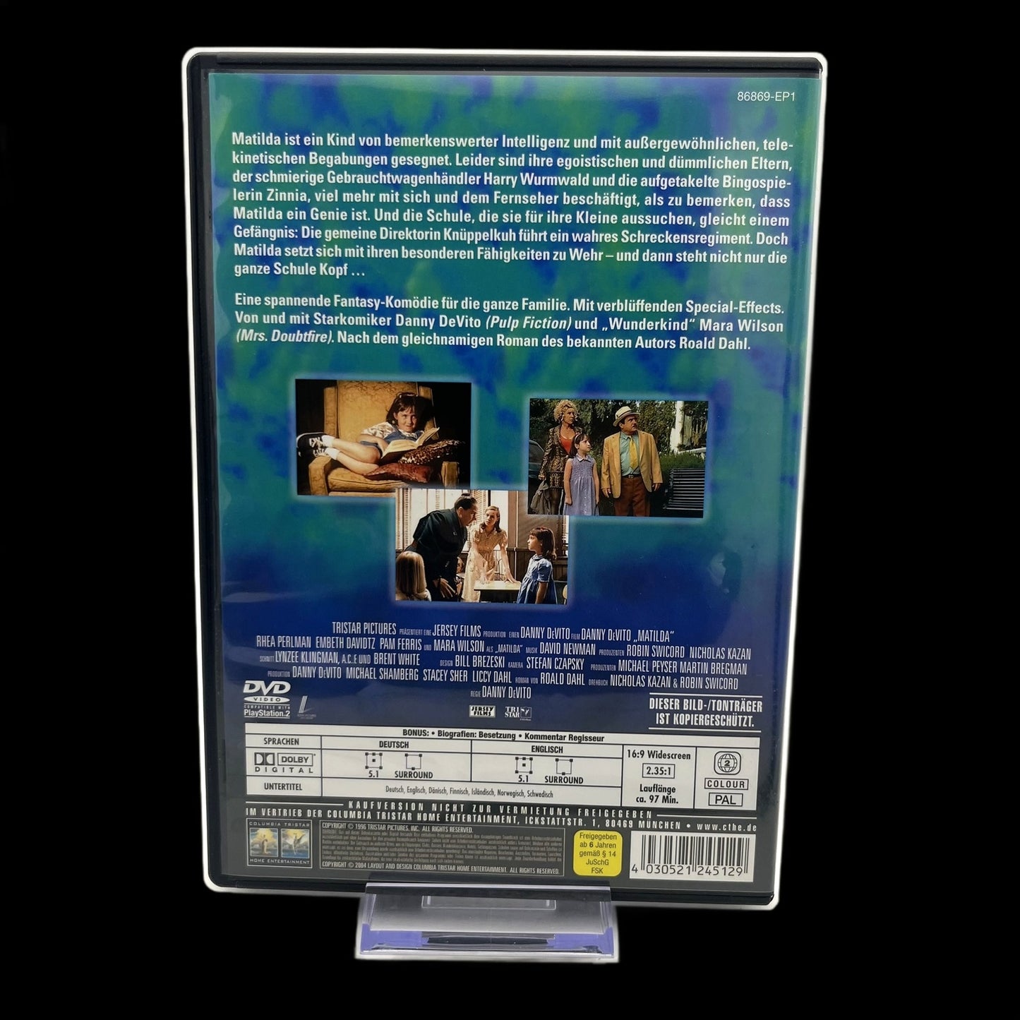 Matilda - Mit Danny DeVito - FSK ab 6 Jahren - Fantasie - DVD - Gebraucht